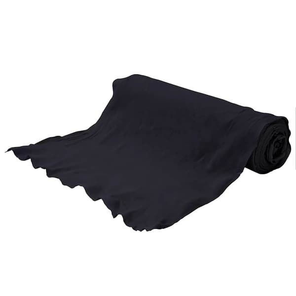 vidaXL Ogräsduk 1x10 m polyesterfiber svart Svart