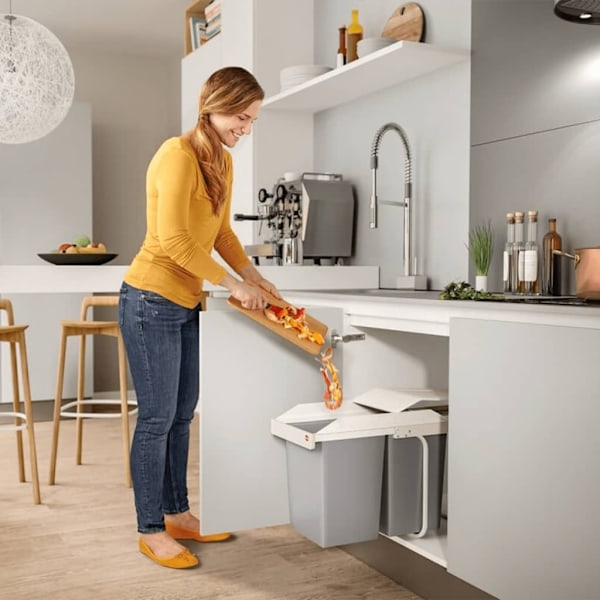 Hailo Sophink för skåp Multi-Box Duo strl L 2x14 L gräddvit 3659-001 Creme