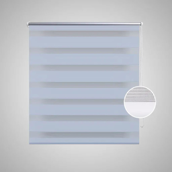 vidaXL Rullgardin Zebra 50 x 100 cm vit Vit