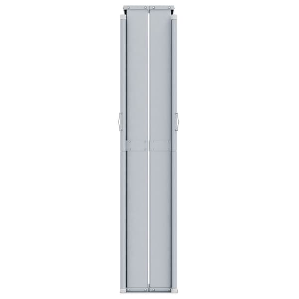 vidaXL Infällbar sidomarkis gräddvit 160x1000 cm Creme