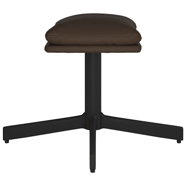 vidaXL Fotpall brun 60x60x36 cm konstläder Brun