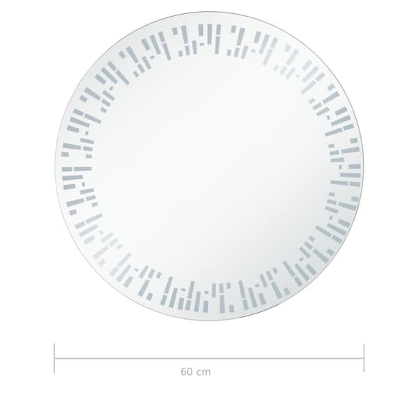 vidaXL Badrumsspegel LED 60 cm Silver