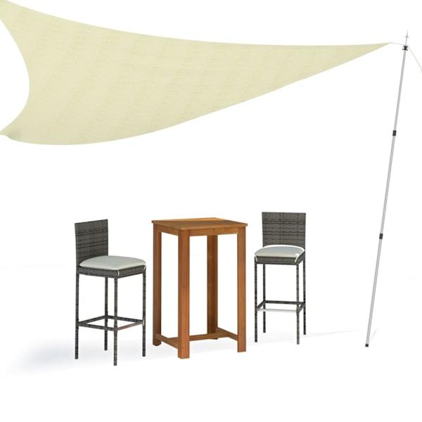 vidaXL Teleskopiska presenningsstänger 102-260 cm 2 st Silver