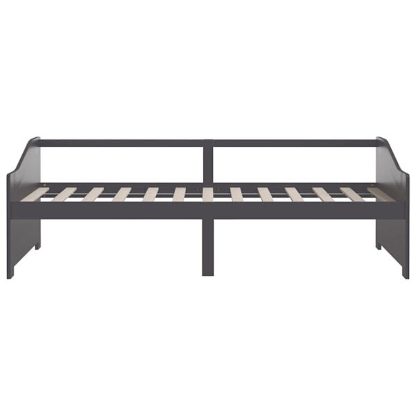 vidaXL Dagbädd 3-sits mörkgrå massiv furu 90x200 cm grå