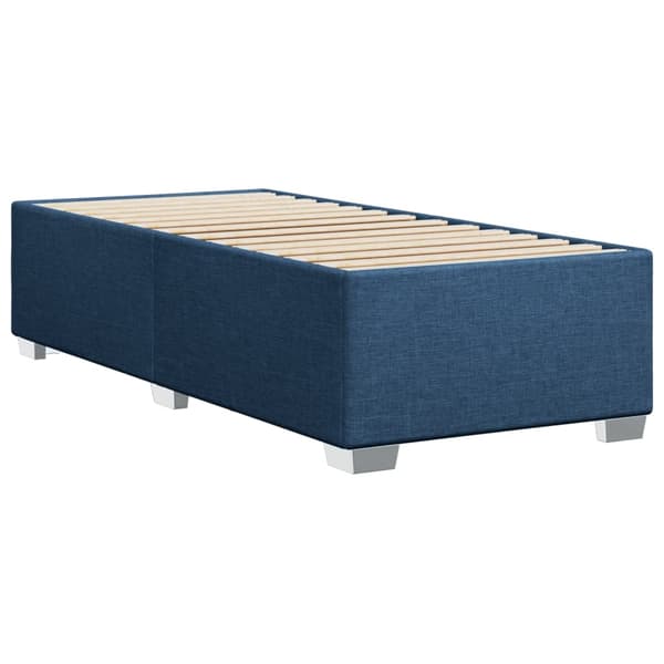vidaXL Ramsäng med madrass blå 90x190 cm tyg Blå