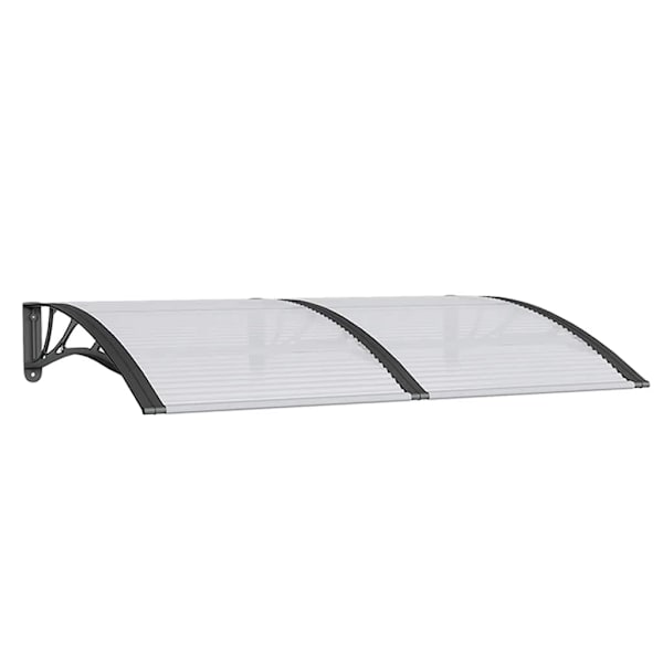 vidaXL Entrétak svart 150x100 cm polykarbonat Svart
