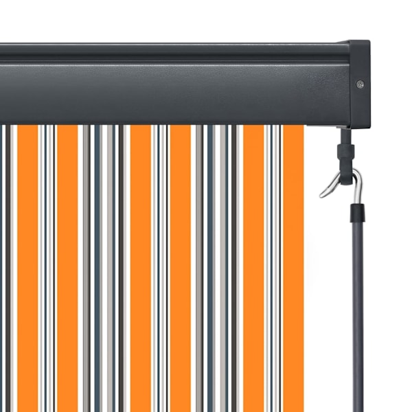 vidaXL Rullgardin utomhus 100x250 cm gul och blå multifärg