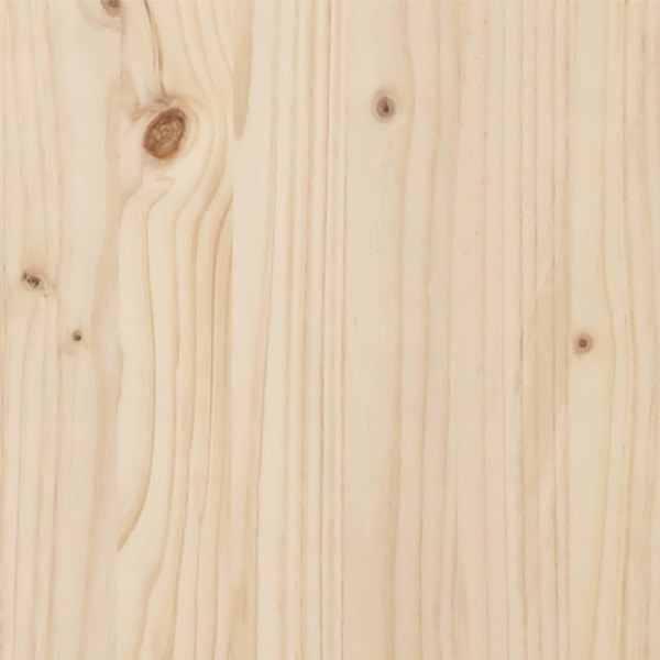 vidaXL Sängram massivt trä 200x200 cm Brun