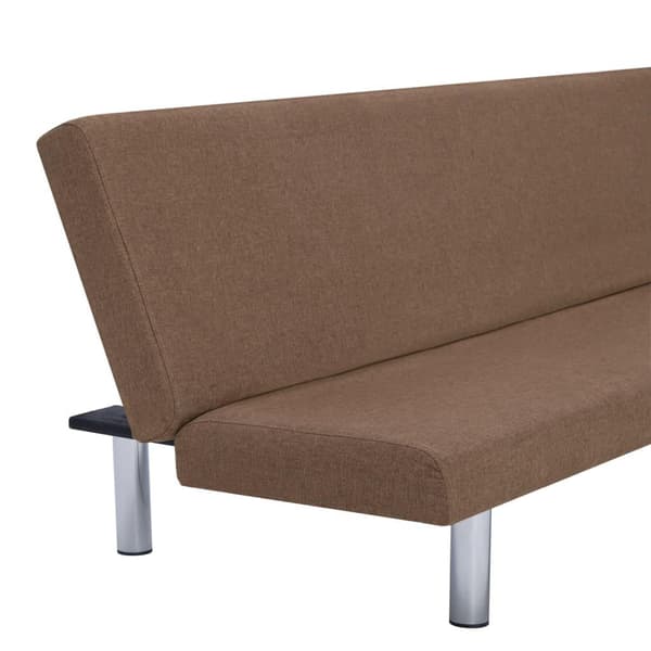 vidaXL Bäddsoffa brun polyester Brun