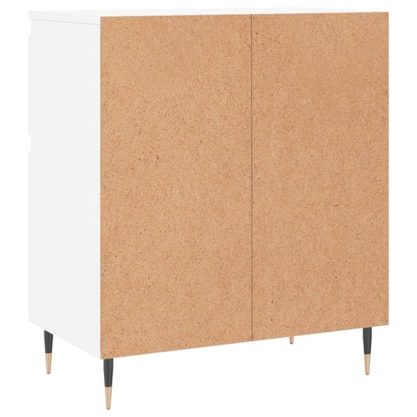 vidaXL Byrå vit 60x35x70 cm konstruerat trä Vit