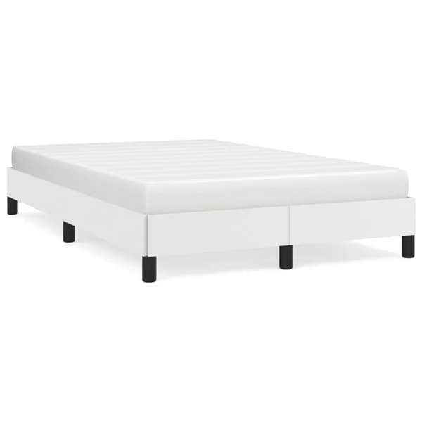 vidaXL Sängram vit 120x200 cm konstläder Vit