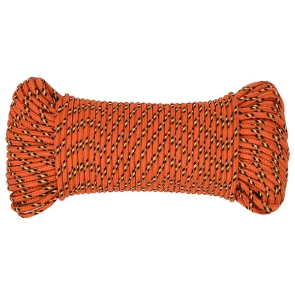 vidaXL Båtlina orange 4 mm 100 m polypropen