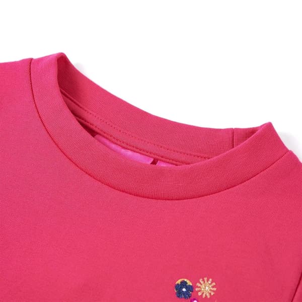 vidaXL Tröja för barn stark rosa 116 Rosa