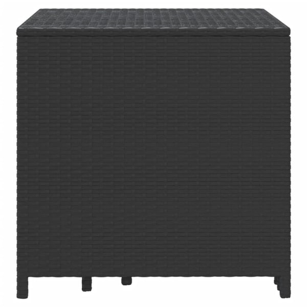 vidaXL Satsbord 3 st svart konstrotting Svart