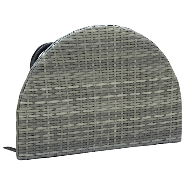vidaXL Balkongbord grå 60x60x40 cm konstrotting grå