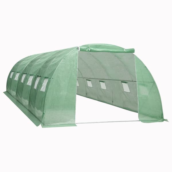 vidaXL Växthus 24 m² 6x4x2 m Grön