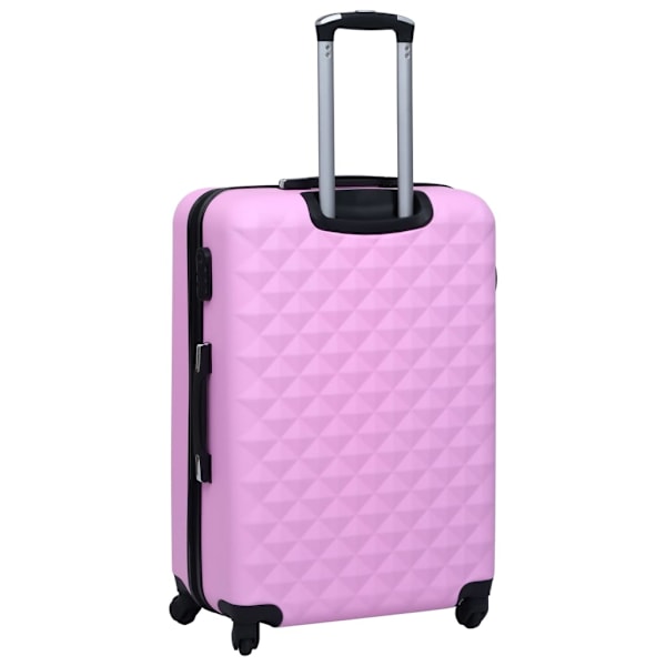 vidaXL Hårda resväskor 3 st rosa ABS Rosa