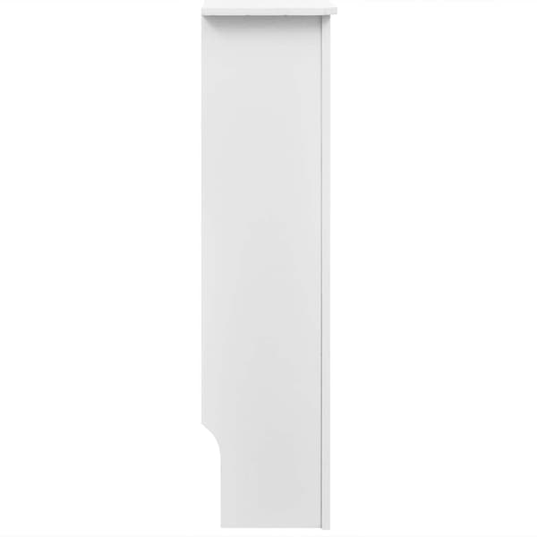 vidaXL Elementskydd i MDF 112 cm vit Vit