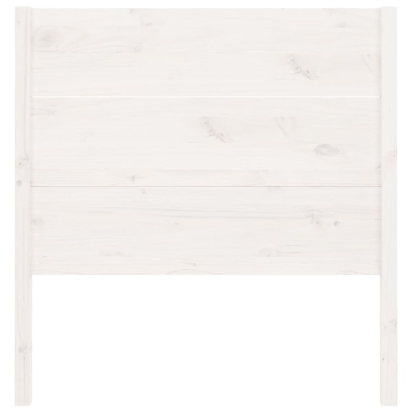 vidaXL Sänggavel vit 106x4x100 cm massiv furu Vit
