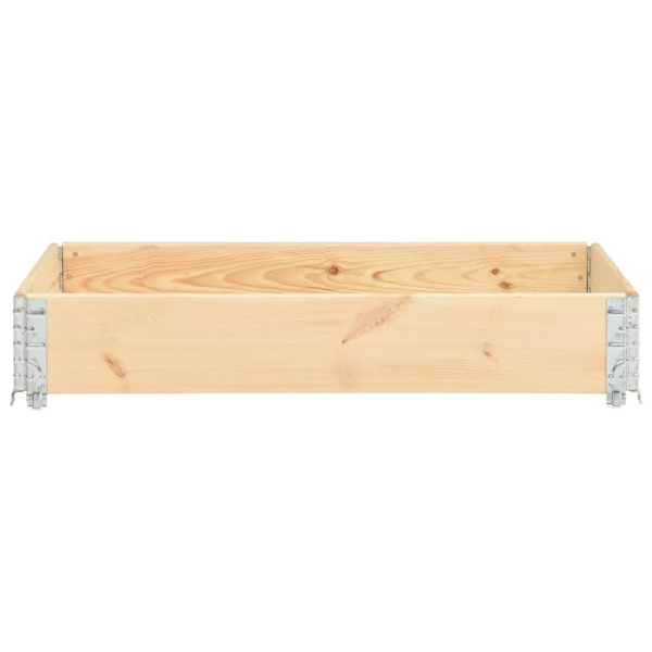vidaXL Pallkrage 80x120 cm massiv furu Brun
