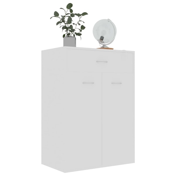 vidaXL Skoskåp vit 60x35x84 cm konstruerat trä Vit