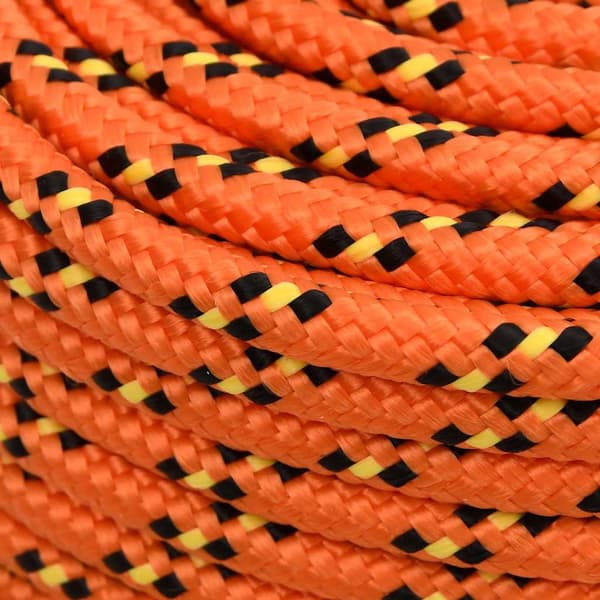 vidaXL Båtlina orange 6 mm 100 m polypropylen