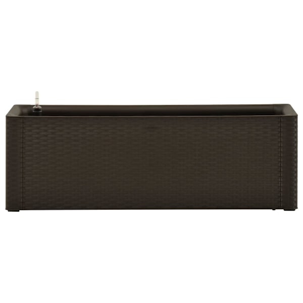 vidaXL Upphöjd odlingslåda med självbevattning mocka 100x43x33 cm Antracit
