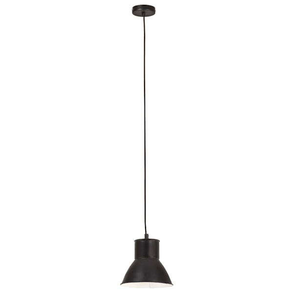 vidaXL Hänglampa industriell 25 W svart rund 17 cm E27 Svart