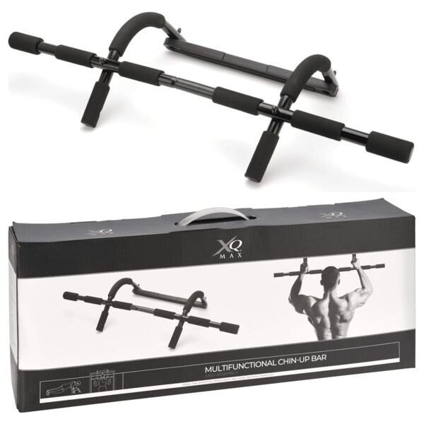 XQ Max Multifunktionell gymstång 61-81 cm Svart