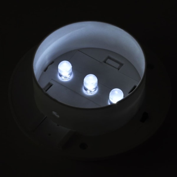 vidaXL Solcellslampor för staket 12 st LED vit Vit
