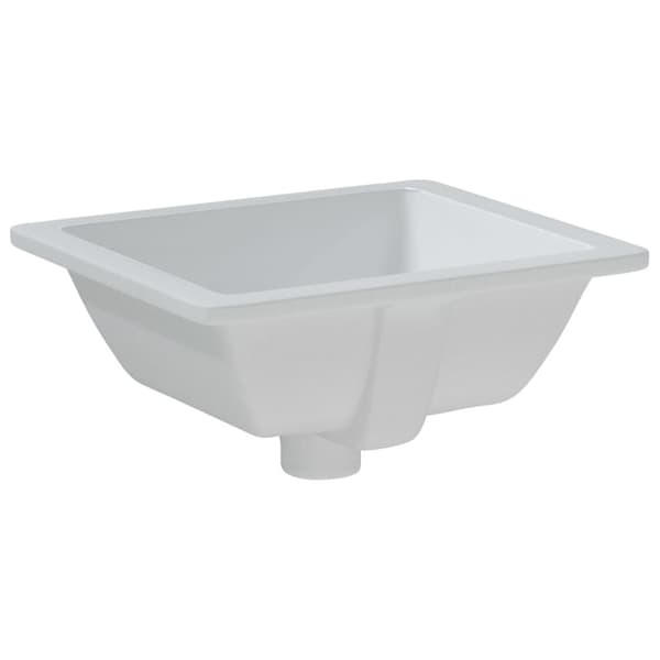 vidaXL Handfat vit 36x31,5x16,5 cm rektangulär keramik Vit