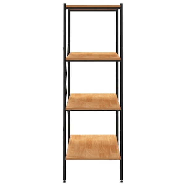 vidaXL Hyllenhet med 4 hyllplan svart och ek 80x40x130 cm Svart