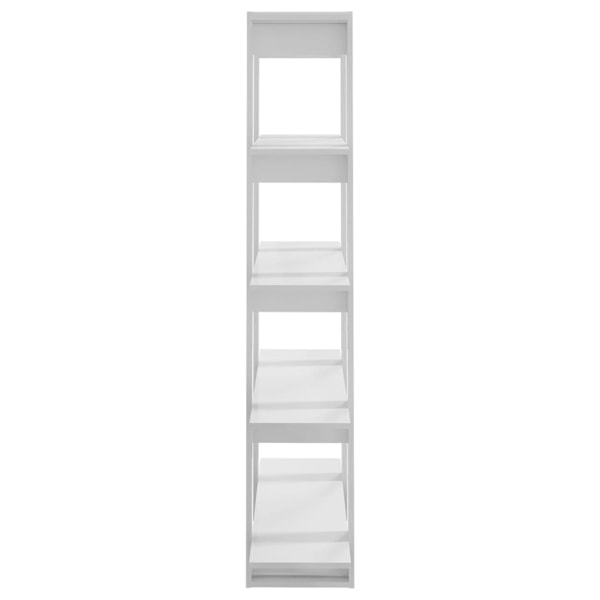 vidaXL Bokhylla/Rumsavdelare högglans vit 100x30x160 cm Vit