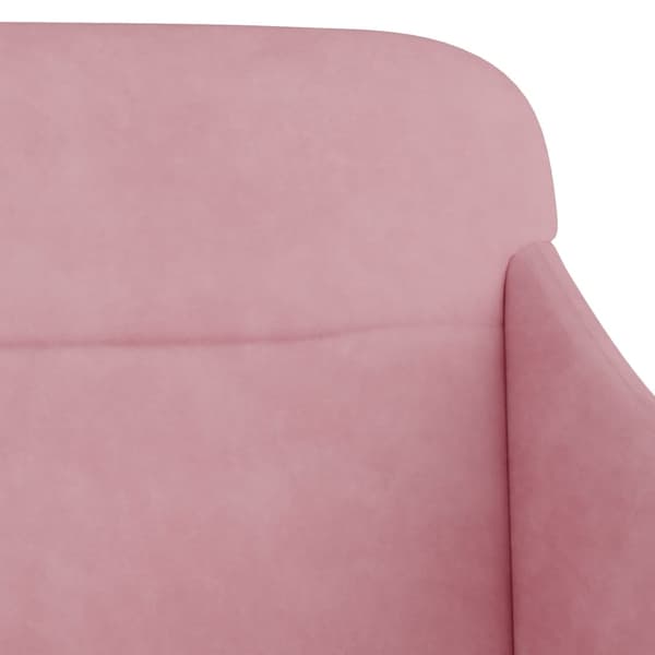 vidaXL Bänk rosa 110x76x80 cm sammet Rosa
