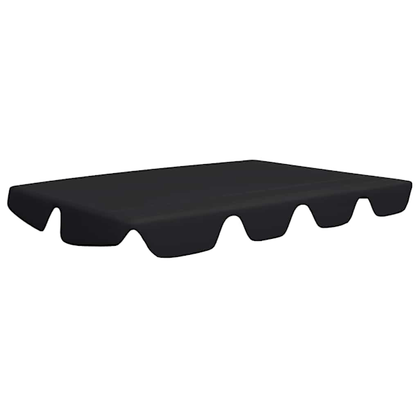 vidaXL Reservtak för hammock svart 188/168x145/110 cm Svart