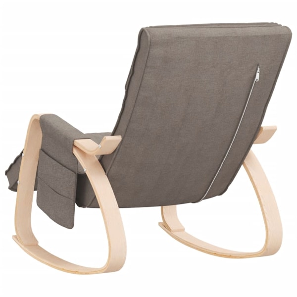 vidaXL Gungstol taupe tyg Taupe