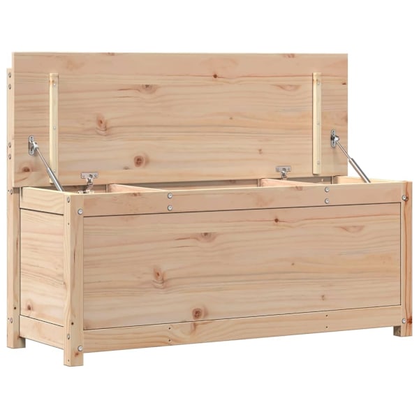 vidaXL Bänk 110x41x76,5 cm massiv furu Brun