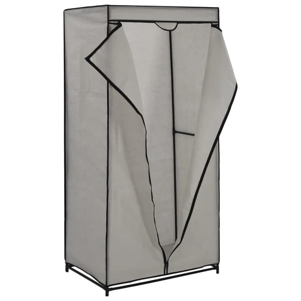 vidaXL Garderob grå 75x50x160 cm grå