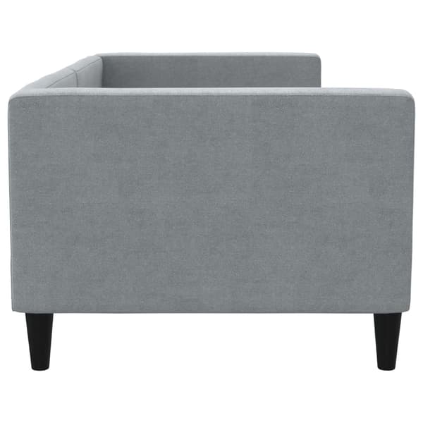 vidaXL Dagbädd ljusgrå 80x200 cm tyg Grå