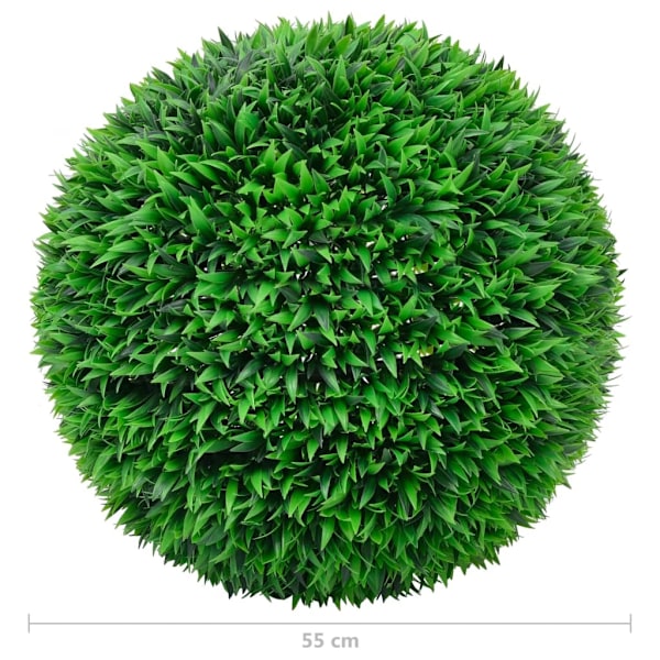 vidaXL Konstgjorda buxbombollar 2 st 55 cm Grön