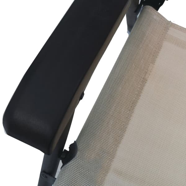vidaXL Hopfällbara stolar 2 st Textilen Taupe Taupe