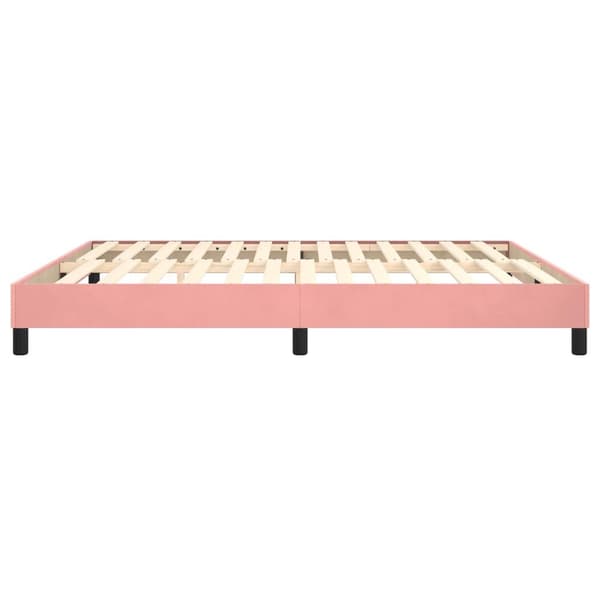 vidaXL Ramsäng rosa 180x200 cm sammet Rosa