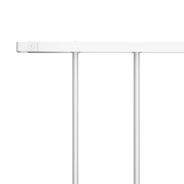 vidaXL Staketpanel Woerden pulverlackerad stål 163x100 cm vit Vit