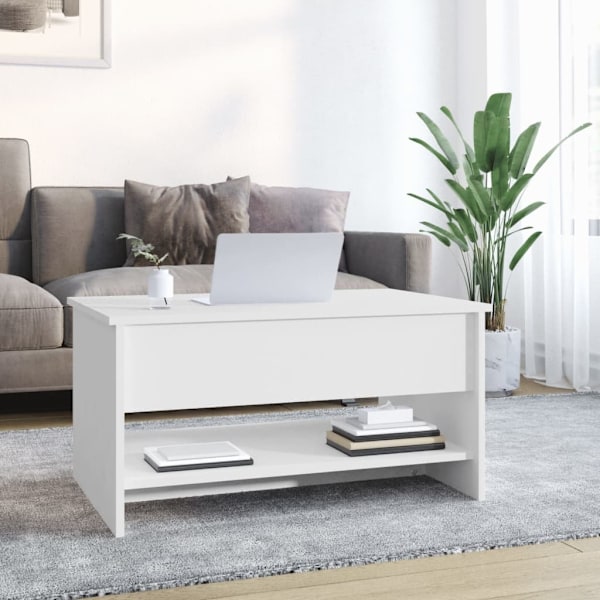 vidaXL Soffbord vit 80x50x40 cm konstruerat trä Vit