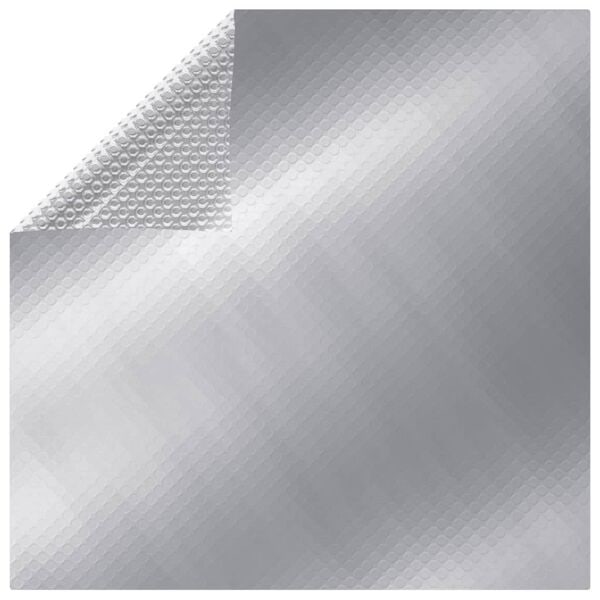 vidaXL Rektangulärt poolskydd 800x500 cm PE silver Silver