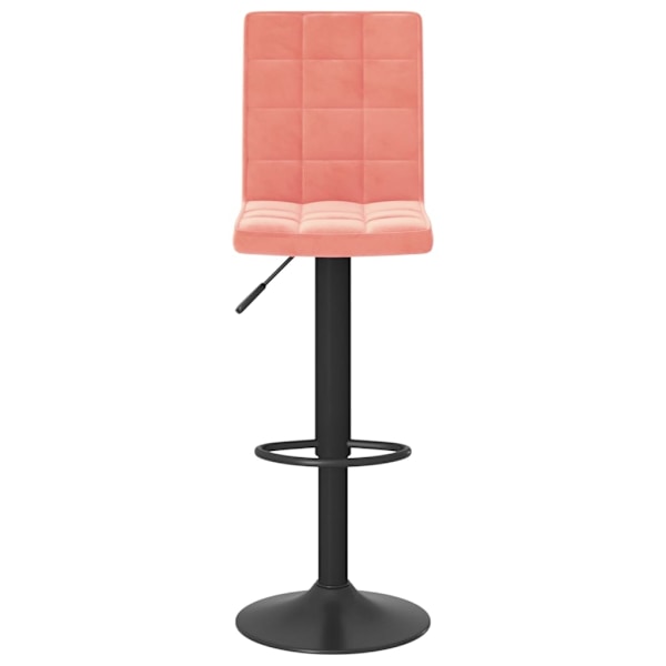vidaXL Barstol rosa sammet Rosa