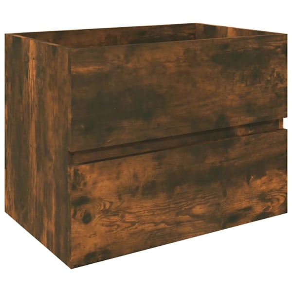 vidaXL Handfatsskåp rökfärgad ek 60x38,5x45 cm konstruerat trä Brun