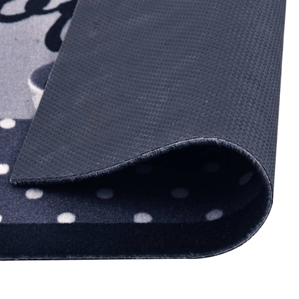 vidaXL Köksmatta maskintvättbar kaffe blå 45x150 cm Blå