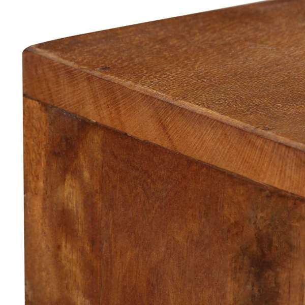 vidaXL Skänk massivt återvunnet trä brun 110x30x75 cm Brun