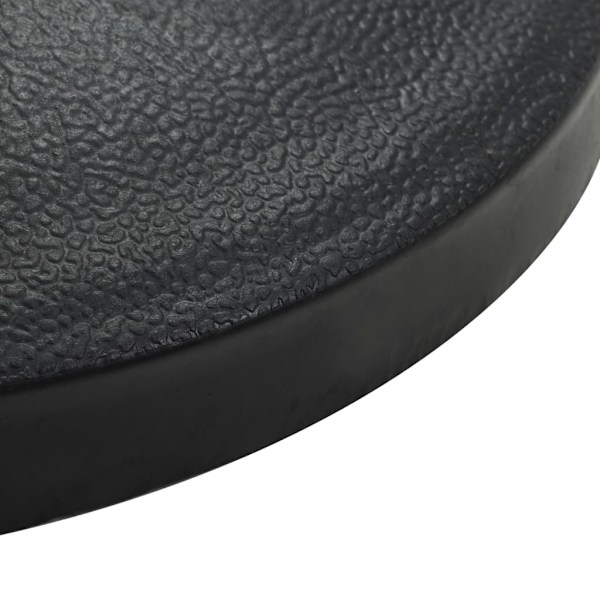 vidaXL Parasollfot halvrund polyresin 9 kg svart Svart
